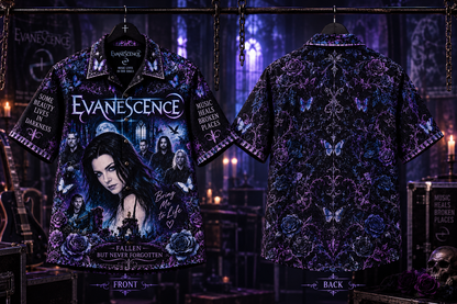 Evanescence Hawaiian Shirt – Fallen Gothic Rock Music Fan Gift