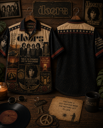 The Doors Hawaiian Shirt - Vintage Music Fan Gift