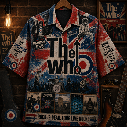 The Who Band Hawaiian Shirt - Vintage Music Rock Fan Gift 2