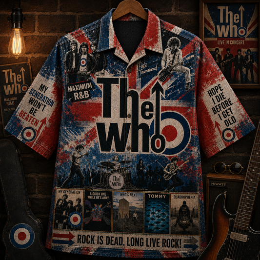 The Who Band Hawaiian Shirt - Vintage Music Rock Fan Gift 2