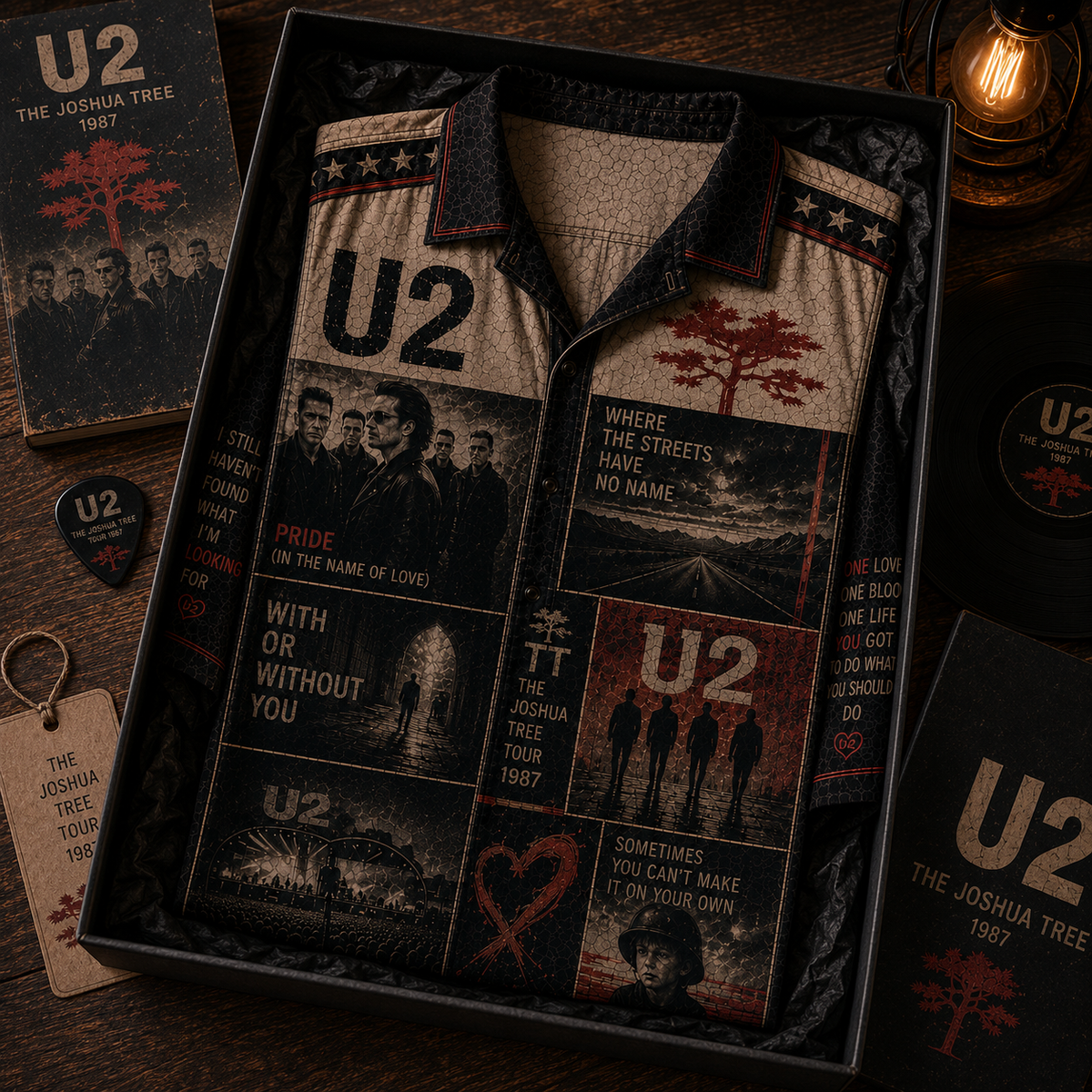 U2 Hawaiian Shirt - Vintage Music Fan Gift