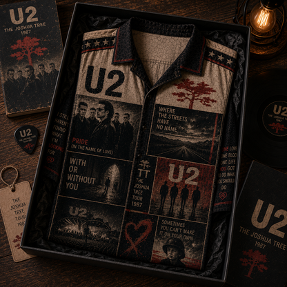 U2 Hawaiian Shirt - Vintage Music Fan Gift