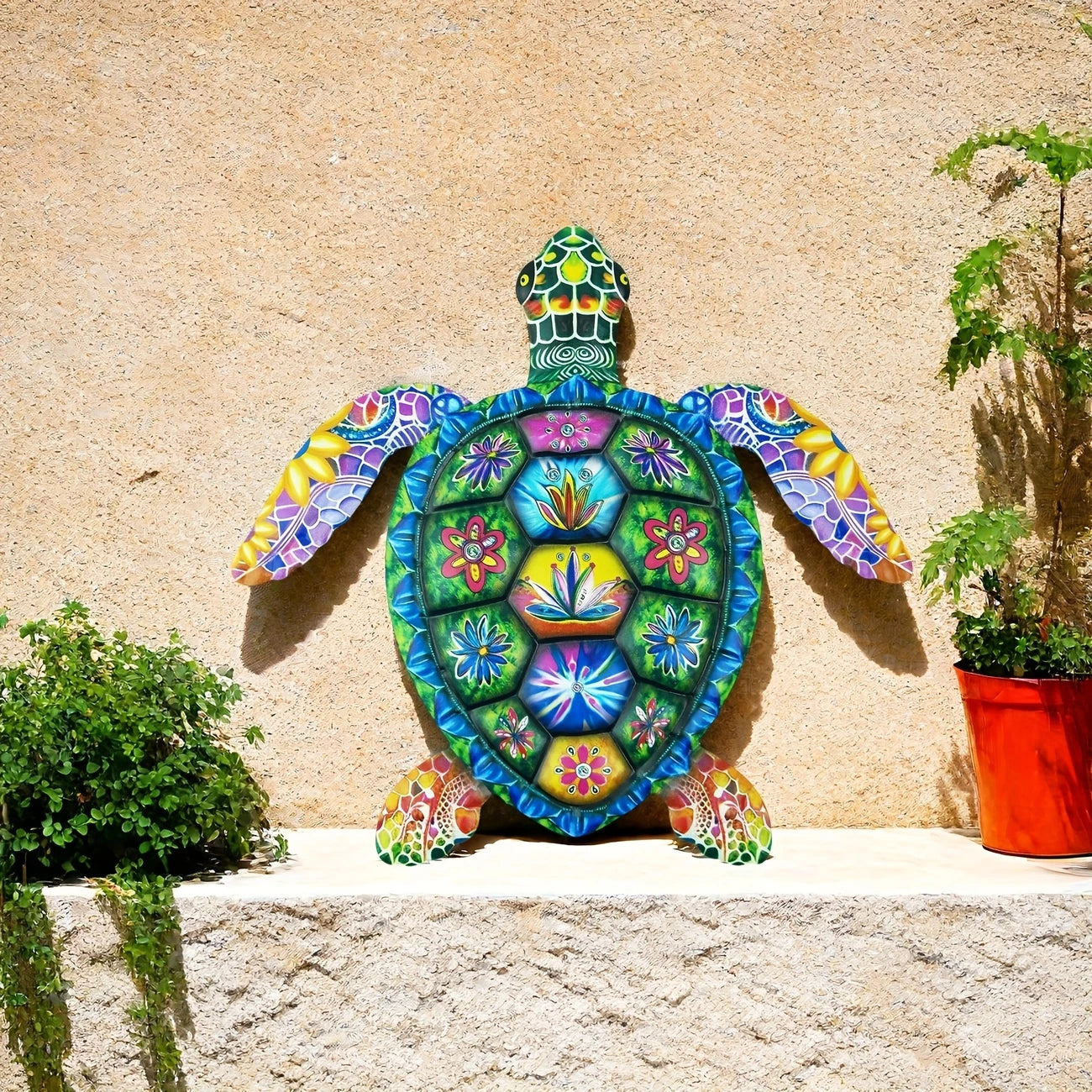 Colorful Turtle Metal Sign - Perfect Gift For Home