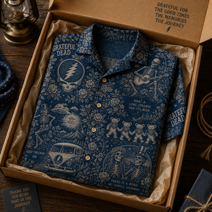 Grateful Dead Hawaiian Shirt - Vintage Music Fan Gift