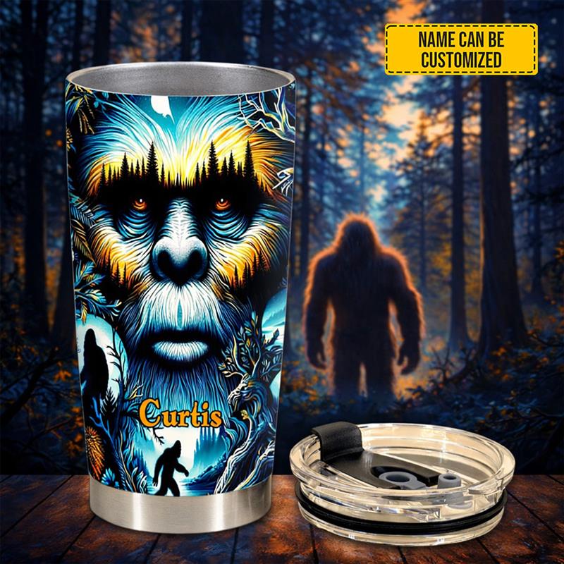 Personalized Vibrant Cartoon Bigfoot Tumbler