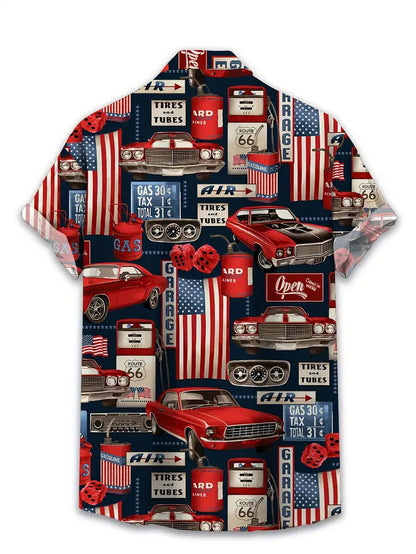 Men's Patriotic 4th Of July Hawaiian Shirt