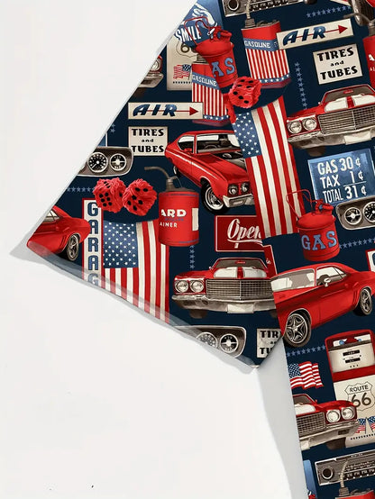 Men's Patriotic 4th Of July Hawaiian Shirt