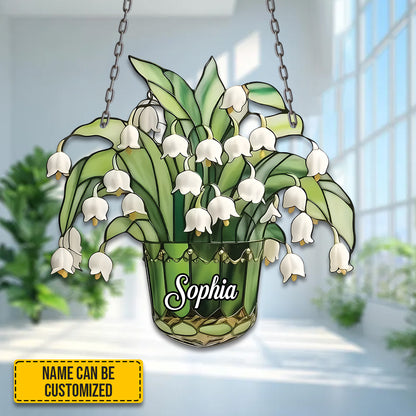 Lily of the Valley Flower acrylic window - Personalized Acrylic Window