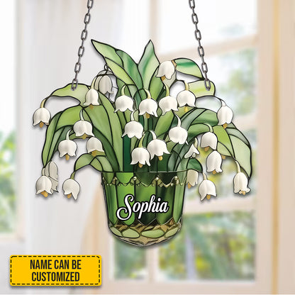 Lily of the Valley Flower acrylic window - Personalized Acrylic Window
