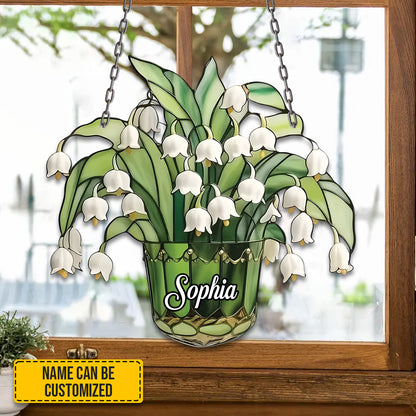 Lily of the Valley Flower acrylic window - Personalized Acrylic Window