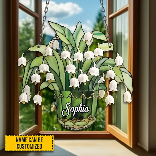 Lily of the Valley Flower acrylic window - Personalized Acrylic Window