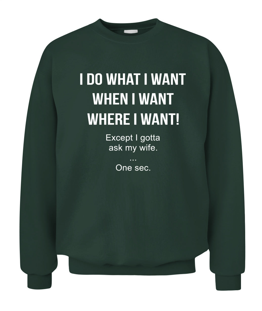 I Do What I Want When I Want Where I Want Except I Gotta Ask My Wife Funny Husband Shirt, Married Life Humor Shirt