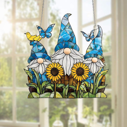 Sunflower GnomeAcrylic Window Hangings