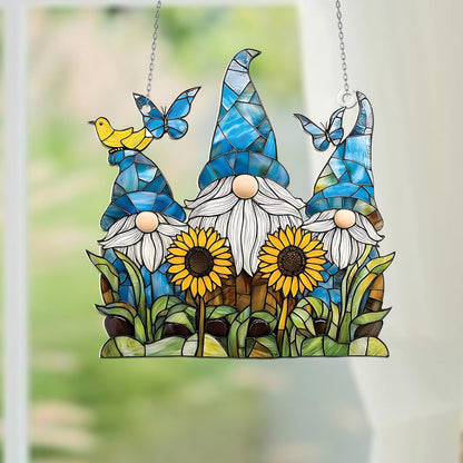 Sunflower GnomeAcrylic Window Hangings