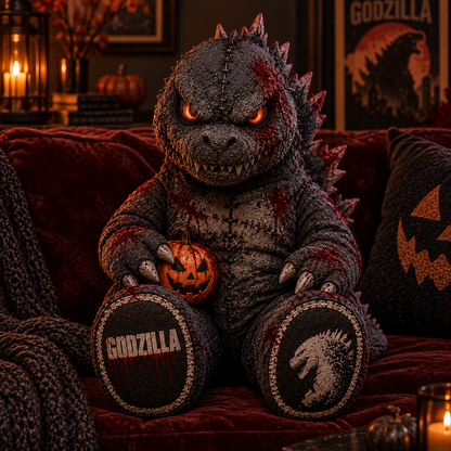 Godzilla King of the Monsters Custom Shape Pillow – Creepy Halloween Collector Gift