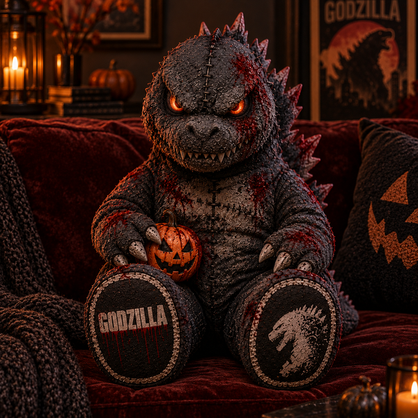 Godzilla King of the Monsters Custom Shape Pillow – Creepy Halloween Collector Gift