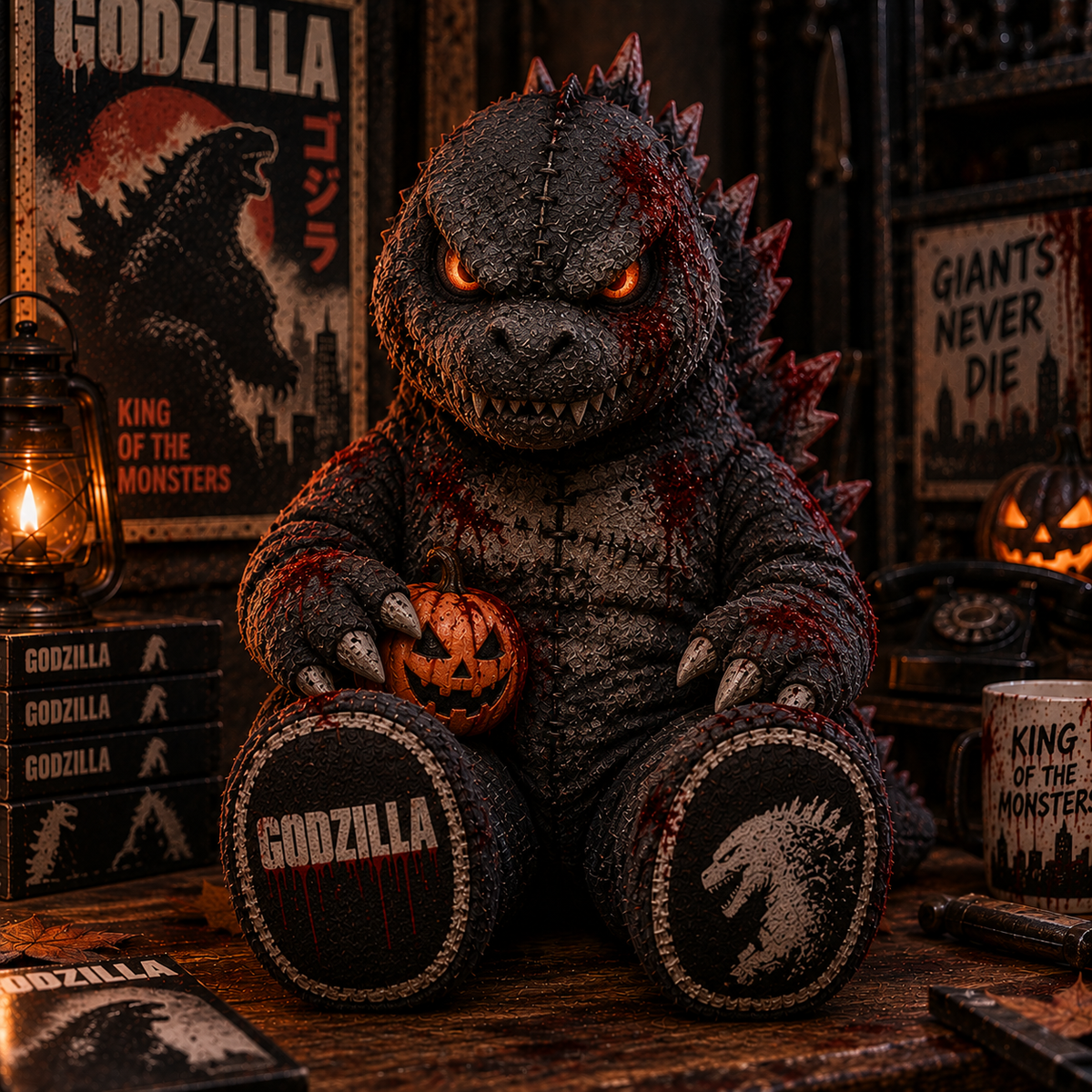 Godzilla King of the Monsters Custom Shape Pillow – Creepy Halloween Collector Gift