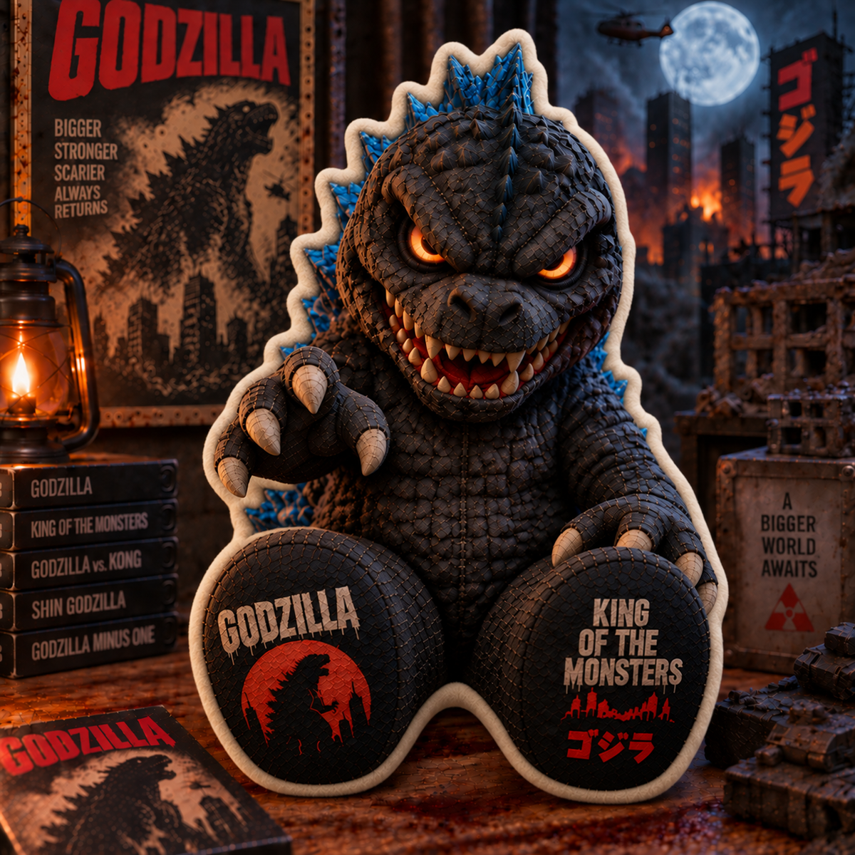 Godzilla King of the Monsters Custom Shape Pillow – Creepy Halloween Collector Gift 2