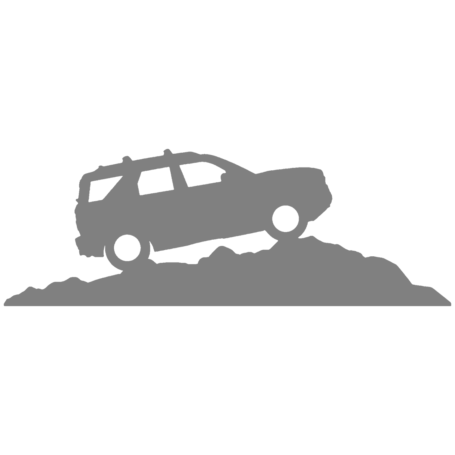 Windshield on Hill Sticker