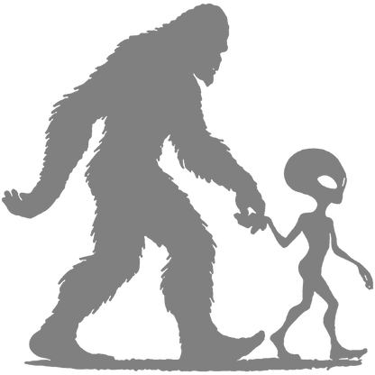 Bigfoot and Alien Stickers