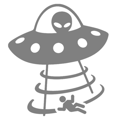UFO & Alien Abduction Sticker