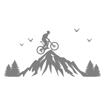 Mountain Biker Sticker