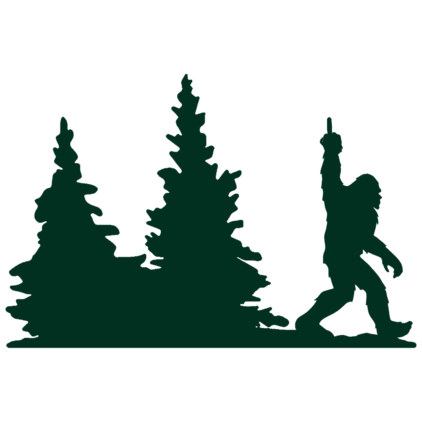 Bigfoot Windshield Sticker