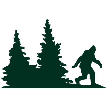 Bigfoot Windshield Sticker