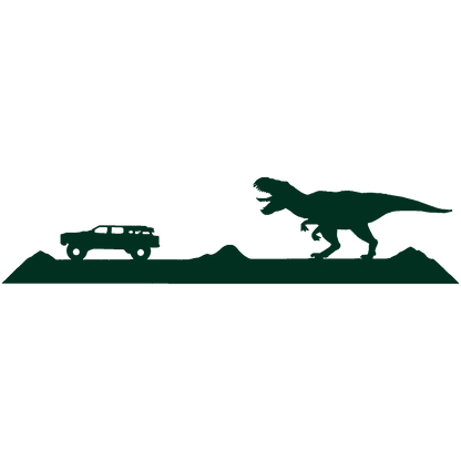 Jurassic Car Chase Sticker
