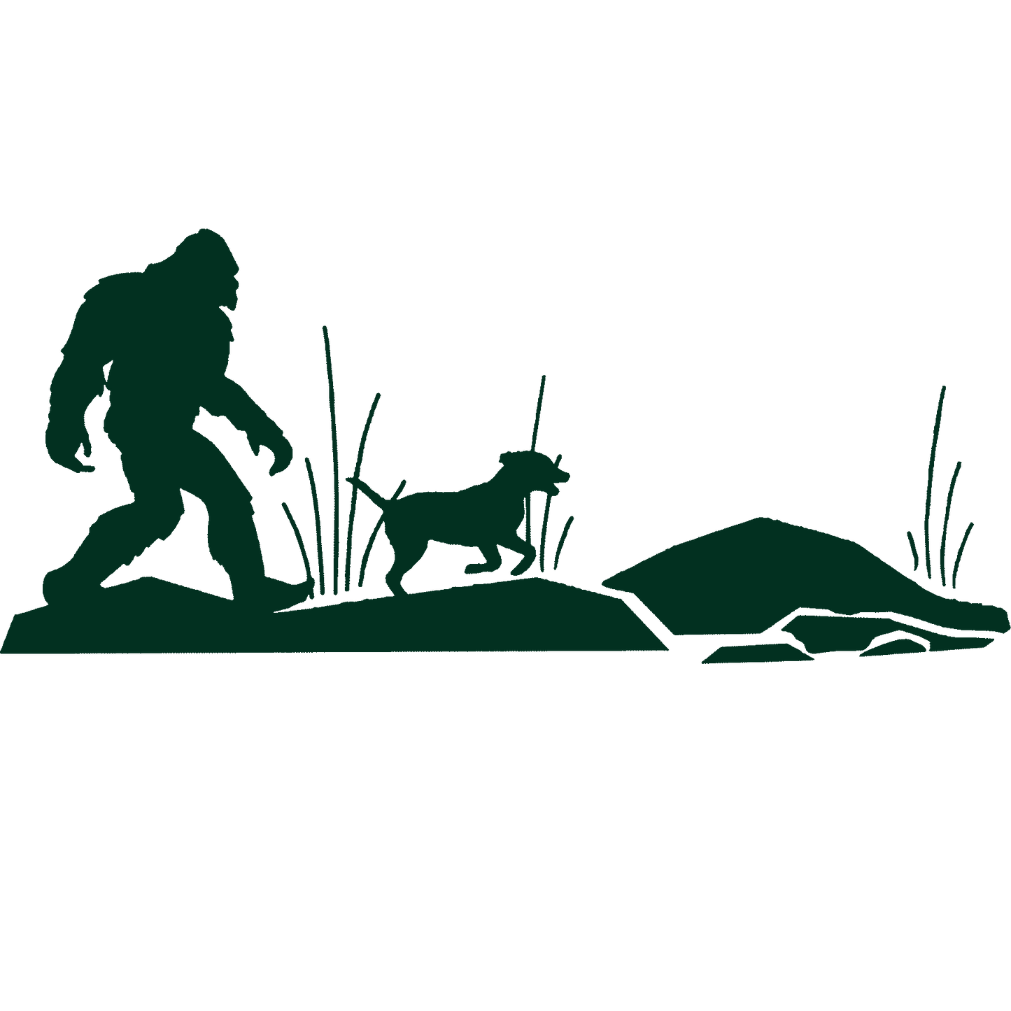 Sasquatch's Best Friend Stickers