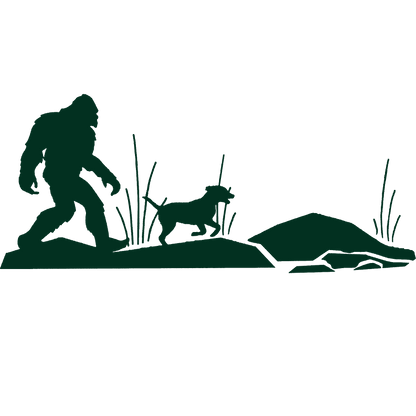 Sasquatch's Best Friend Stickers