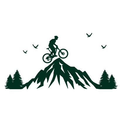 Mountain Biker Sticker