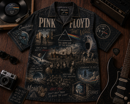 Pink Floyd Hawaiian Shirt Version 2 - Vintage Music Fan Gift