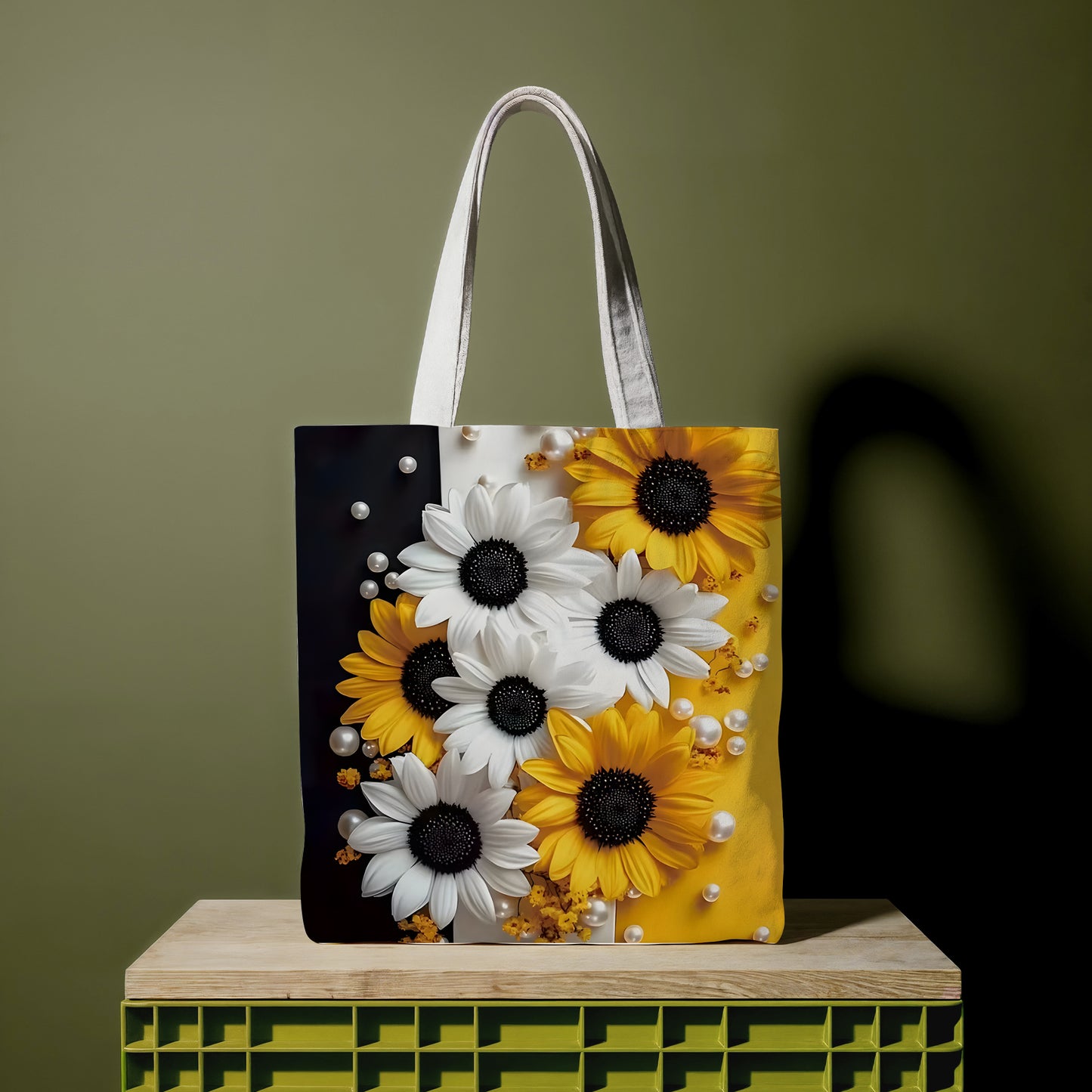 Sunflower & Daisy Tote Bag