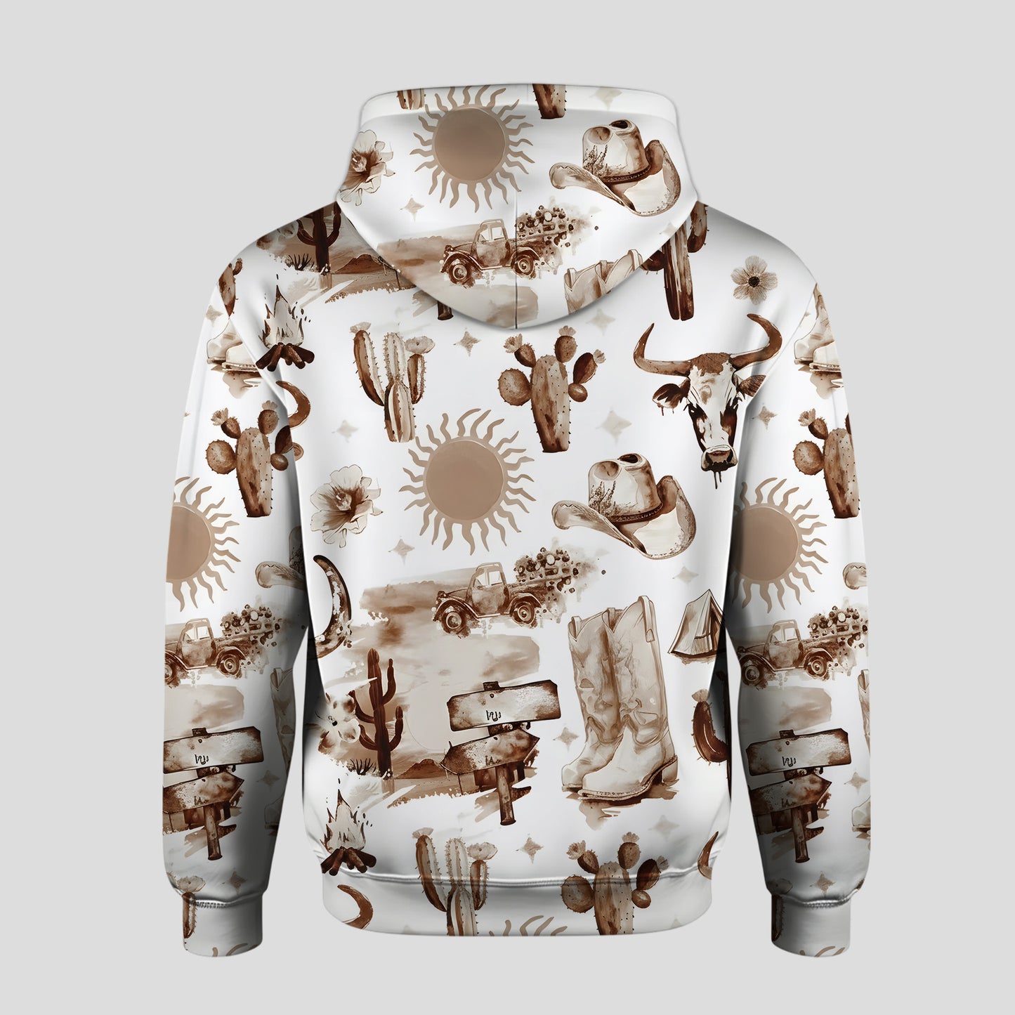 Western Cowgirl Hoodie & Leggings Set