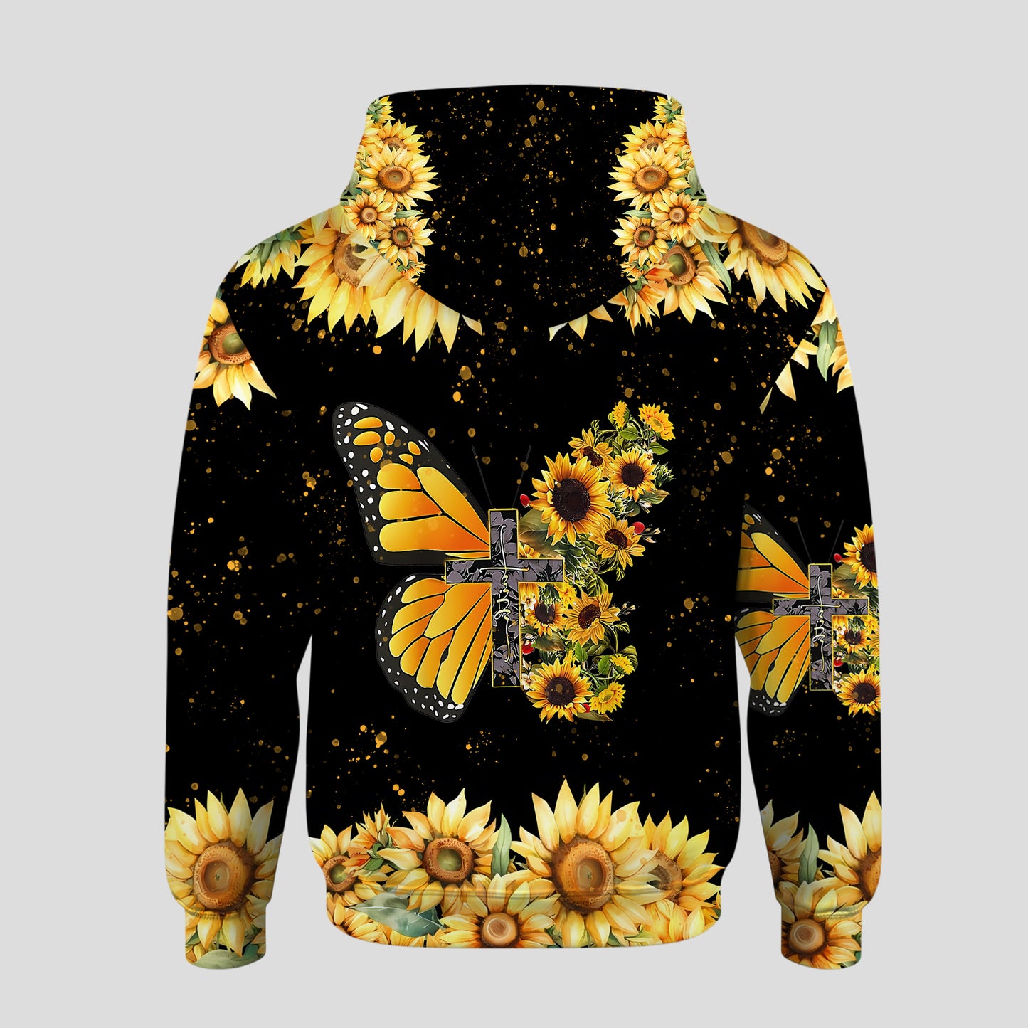Personalized Sunflower & Butterfly Hoodie Leggings Set