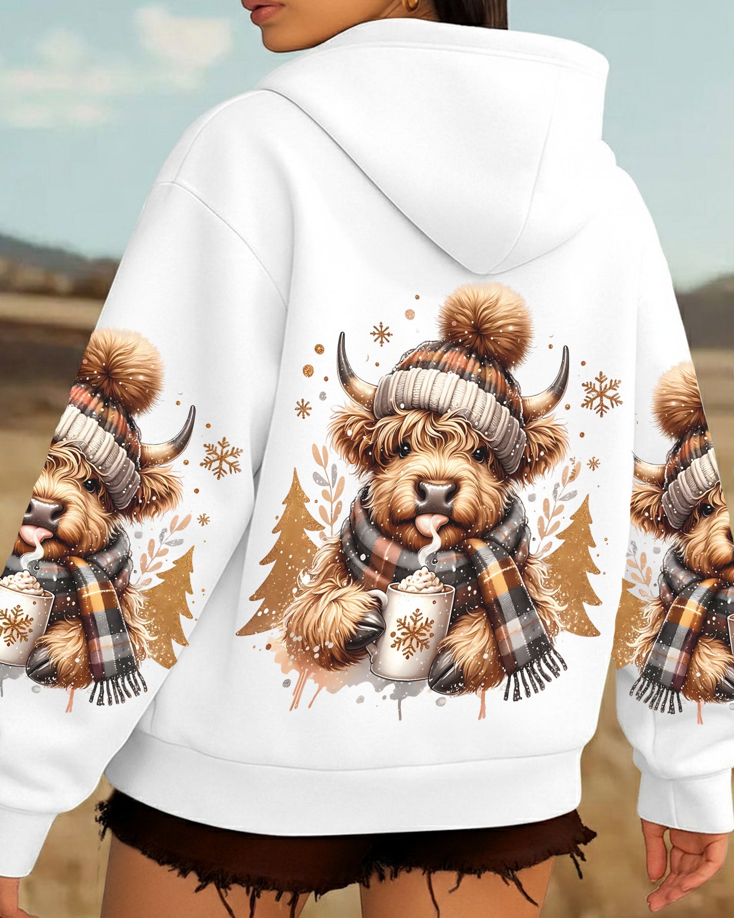 Cozy Highland Cow All Over Print Shirt