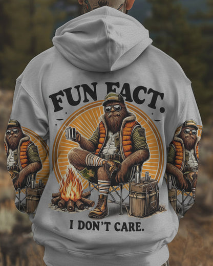 Fun Fact I Don't Care – Personalized Bigfoot All Over Print Shirt