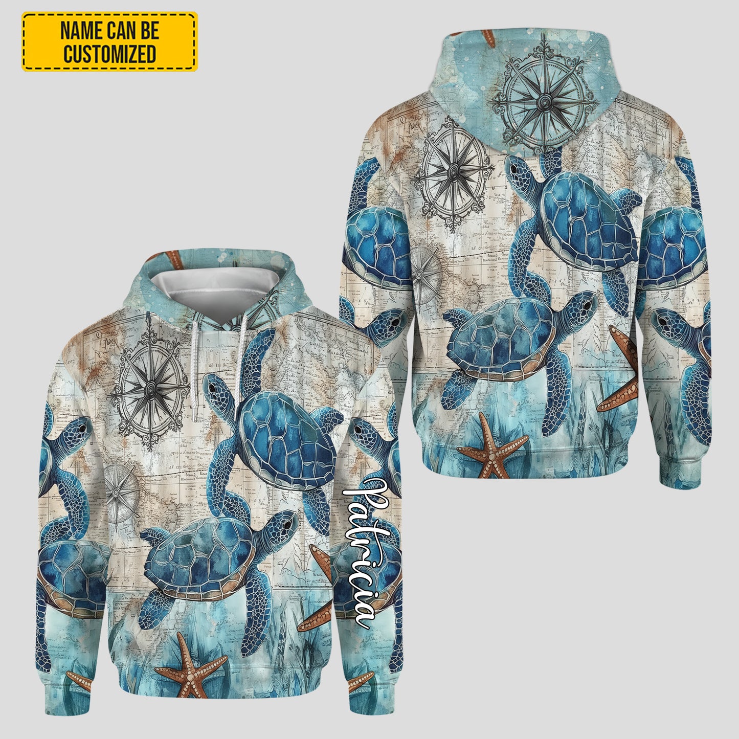 Personalized Sea Turtles Hoodie and Leggings