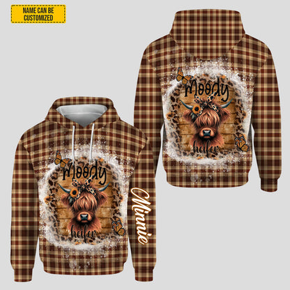 Love Highland Cow - Personalized Hoodie and Leggings