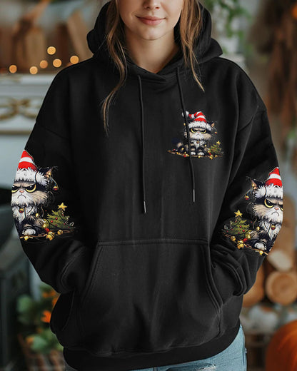 I’m Tired - Christmas Cat All Over Print Shirt