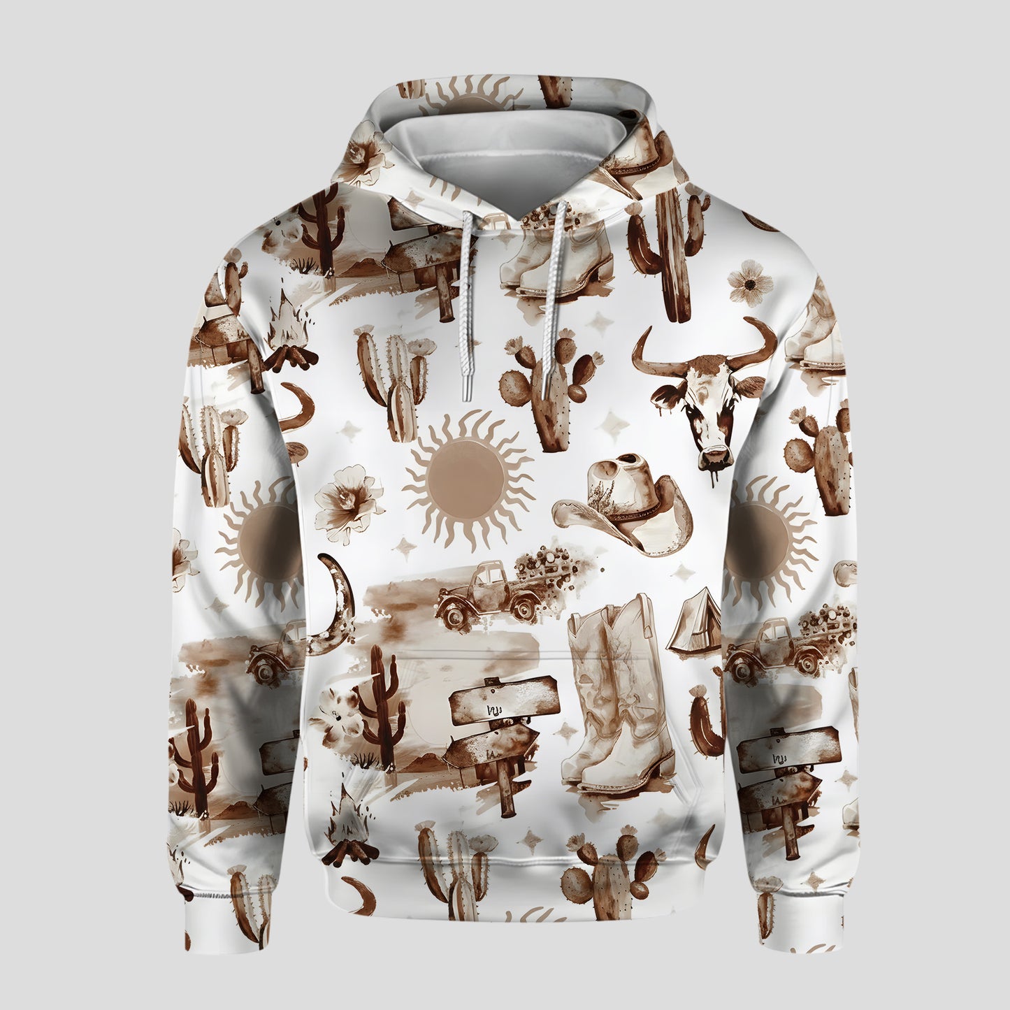 Western Cowgirl Hoodie & Leggings Set