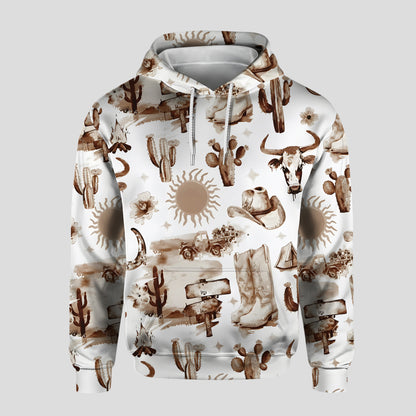 Western Cowgirl Hoodie & Leggings Set