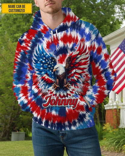 Eagle Patriotic - Personalized Eagle All Over Print Shirt