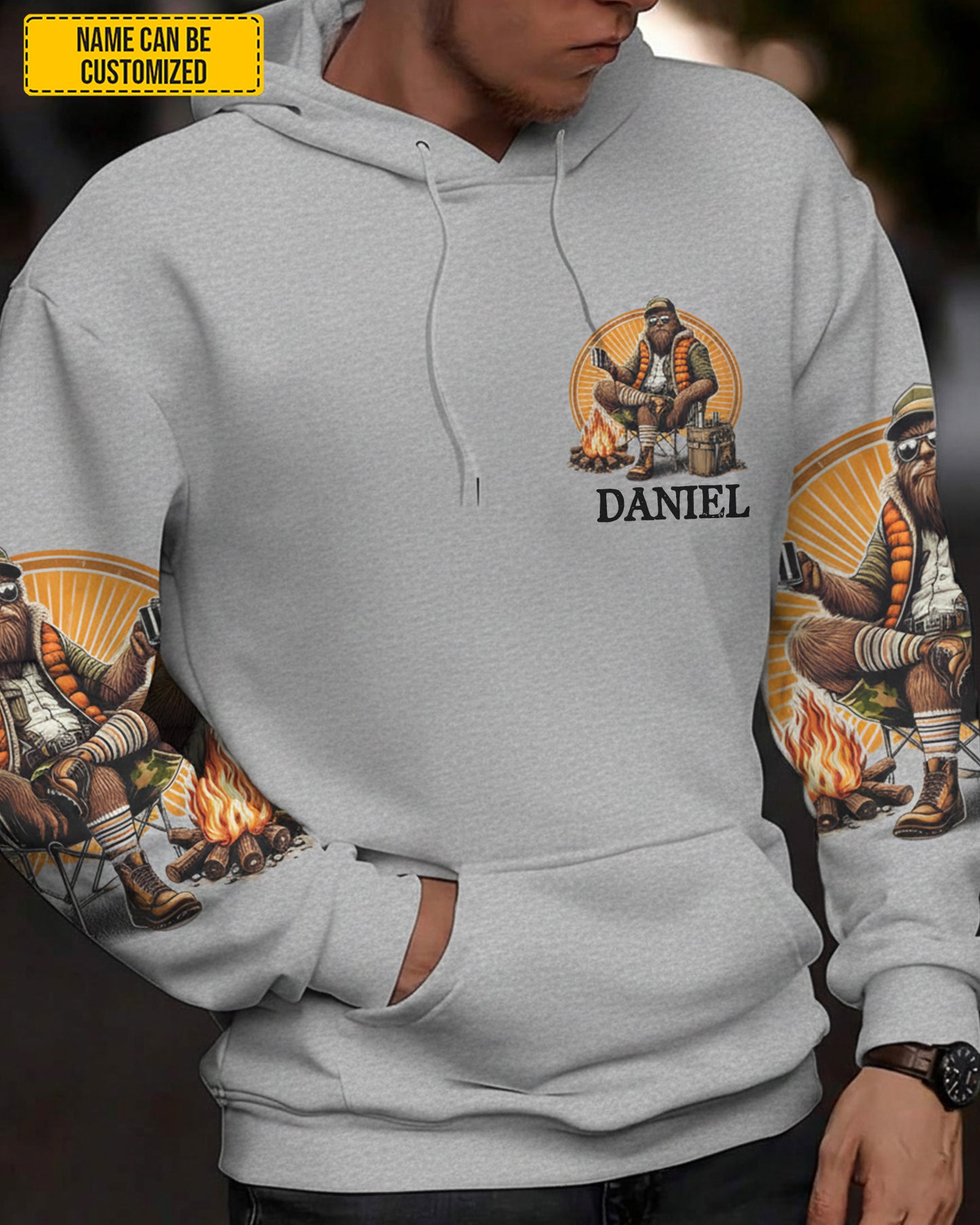 Fun Fact I Don't Care – Personalized Bigfoot All Over Print Shirt