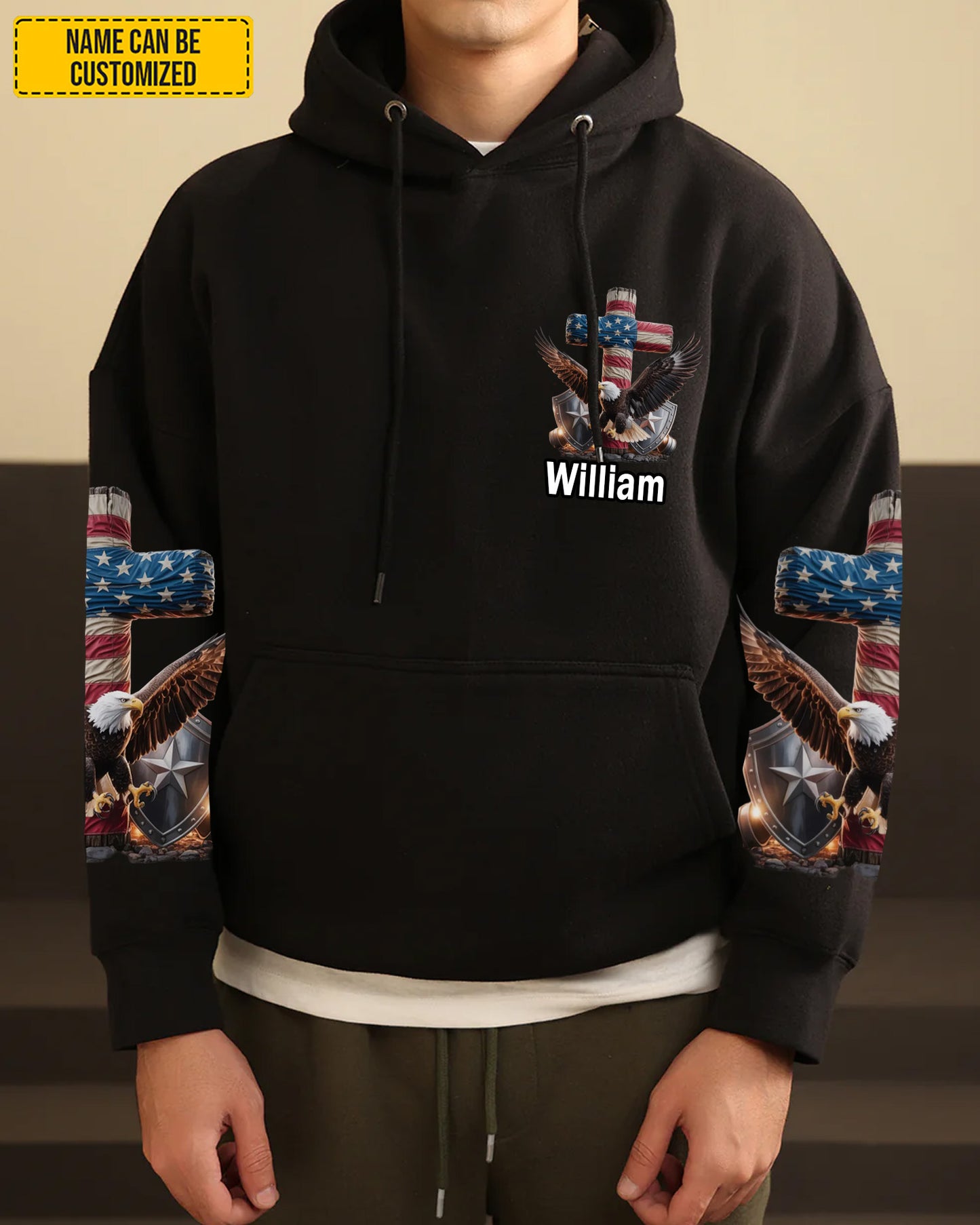 Faith Freedom 250 Years - Personalized Eagle All Over Print