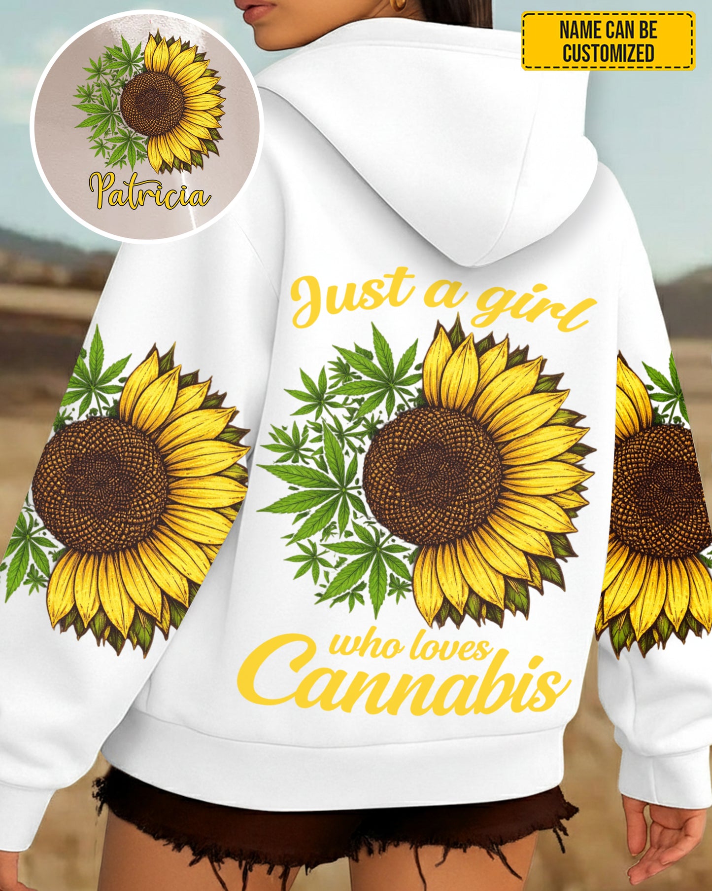 Just A Girl Who Loves Cannabis  - Personalized All Over Print Shirt