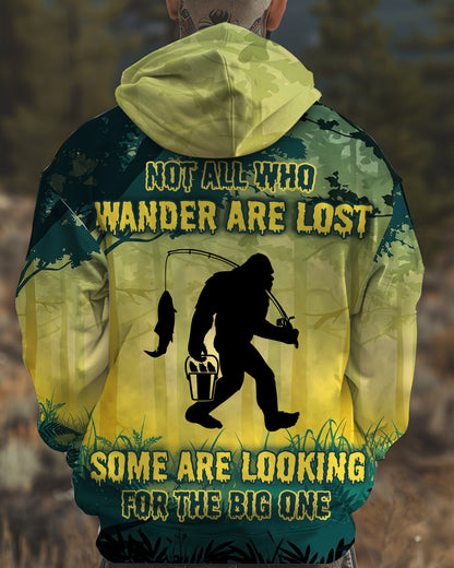 Bigfoot Fishing All Over Print Shirt