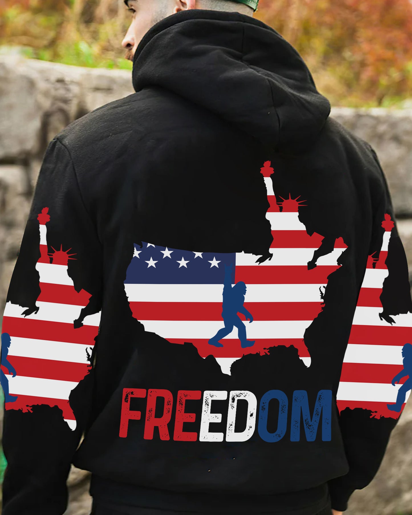 Bigfoot FREEDOM – Personalized Bigfoot All Over Print Shirt