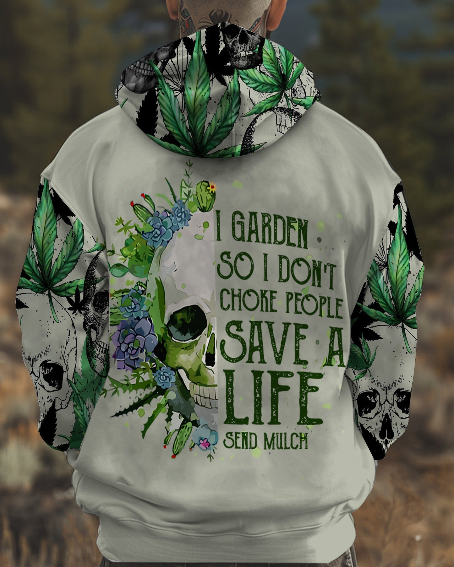 Weed Skull - Personalized Weed All Over Print Shirt